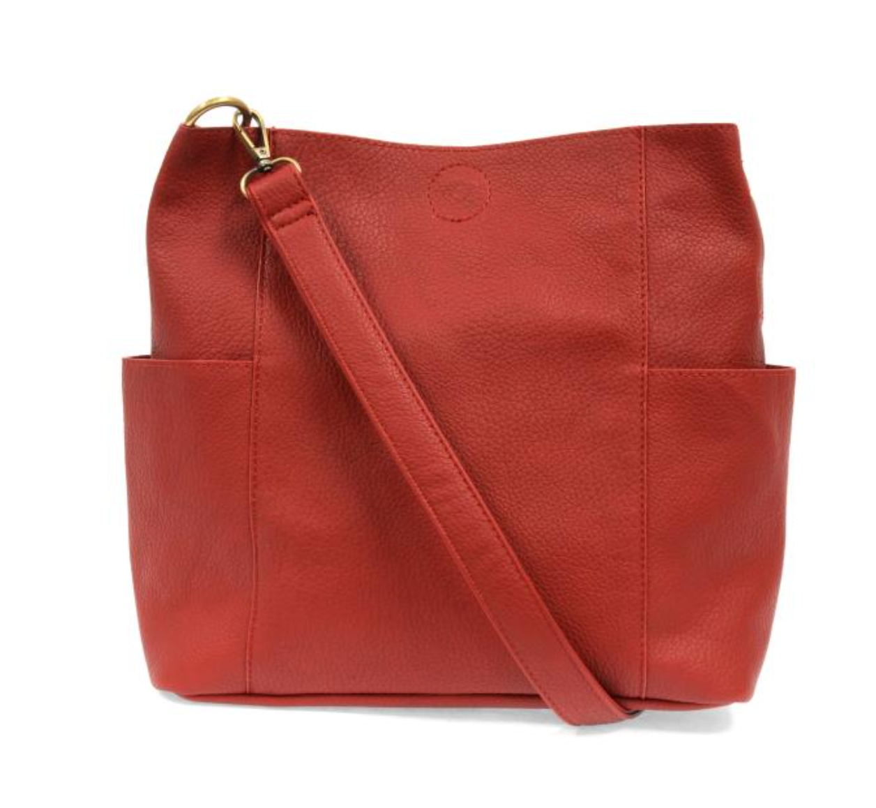 Joy Susan Vegan Leather Kayleigh Side Pocket Bucket Bag  - Multiple Colors