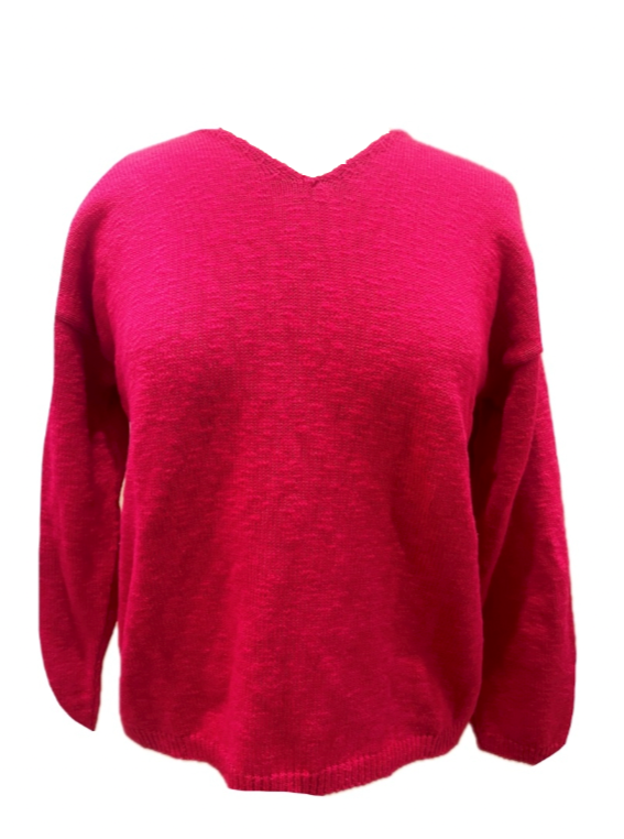 Avalin Cotton Slub Crop V-Neck Pullover - Multiple Colors