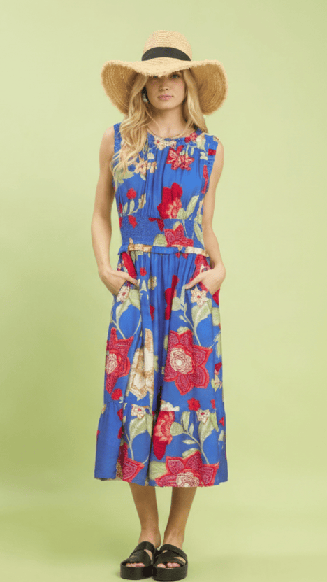 Umgee Dresses Umgee Floral Tiered Midi Dress 43374814 Umgee Floral Tiered Midi Dress