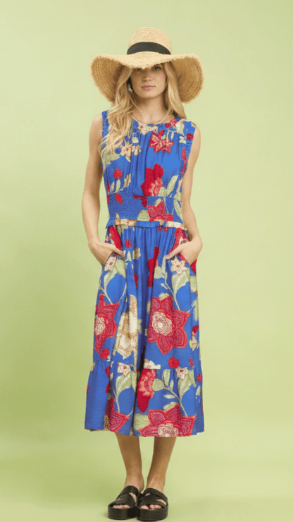 Umgee Dresses Umgee Floral Tiered Midi Dress 43374814 Umgee Floral Tiered Midi Dress