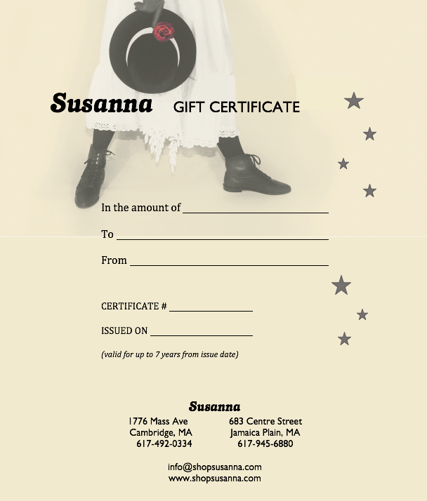Gift Certificate