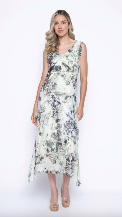 Picadilly Sleeveless Burnout Dress