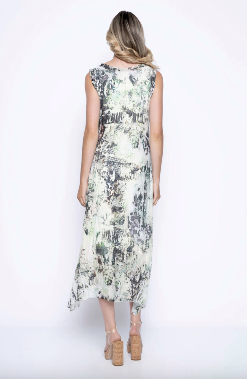 Picadilly Sleeveless Burnout Dress