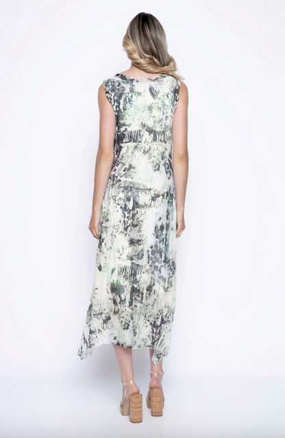 Picadilly Sleeveless Burnout Dress