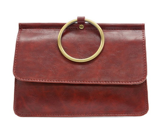 Joy Susan Vegan Leather Aria Ring Crossbody Bag- Multiple Colors