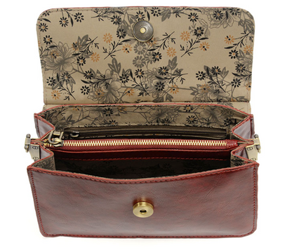 Joy Susan Vegan Leather Aria Ring Crossbody Bag- Multiple Colors