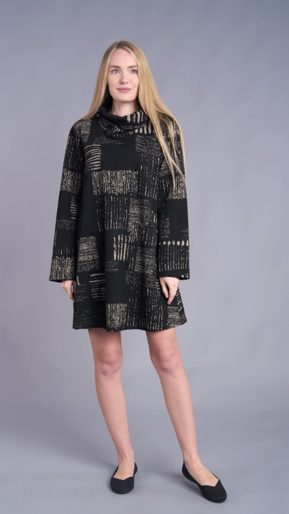 Shana Apparel A-line Cowl Dress - Multiple Colors