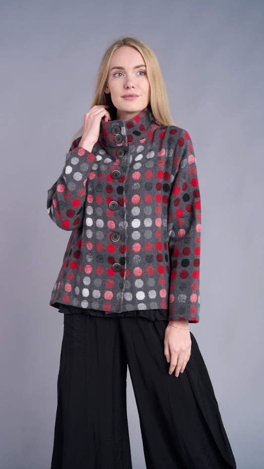 Shana Apparel Dot Swing Jacket