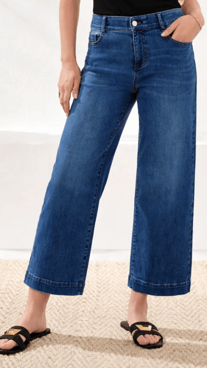 Tribal Pants Tribal Audrey Huggings Wide Crop Jean - Multiple Colors 52377566 Tribal Audrey Huggings Wide Crop Jean - Multiple Colors