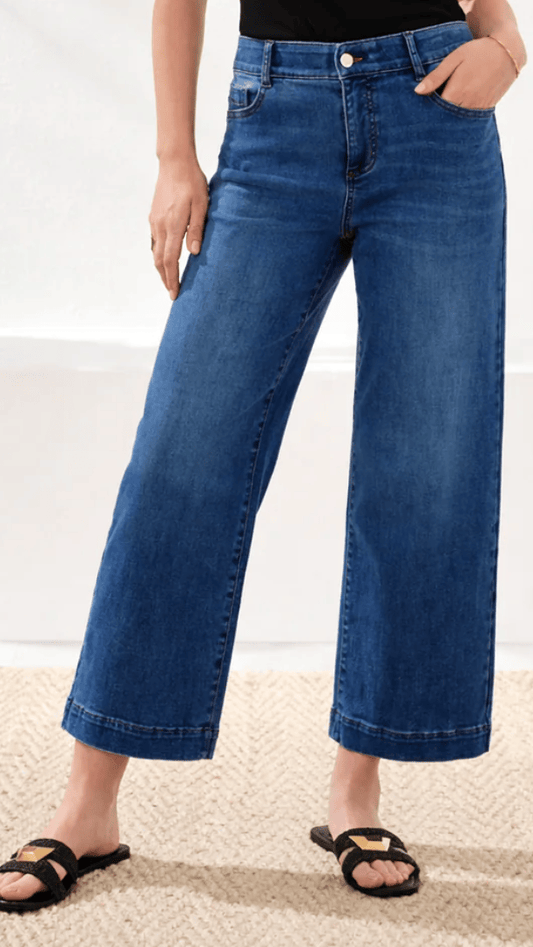 Tribal Pants Tribal Audrey Huggings Wide Crop Jean - Multiple Colors 52377566 Tribal Audrey Huggings Wide Crop Jean - Multiple Colors