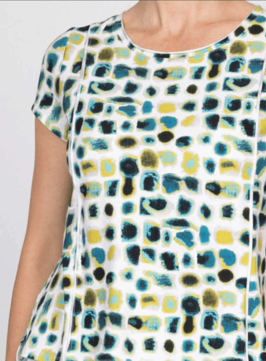 Olivia by Habitat Tees Olivia by Habitat Essential Knit Painted Dot Cap Sleeve Tee - Multiple Colors Olivia by Habitat Essential Knit Painted Dot Cap Sleeve Tee - Multiple Colors