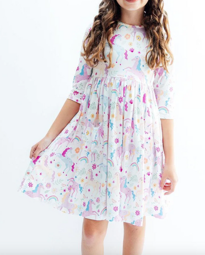 Mila & Rose Pocket Twirl Dress - Multiple Colors