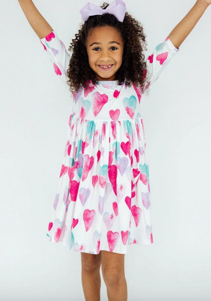 Mila & Rose Pocket Twirl Dress - Multiple Colors