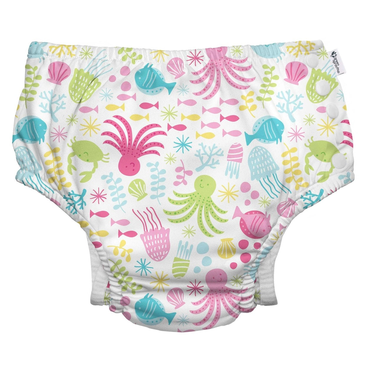 Green Sprouts Snap Reusable Absorbent Swimsuit Diaper - Multiple Prints/Colors