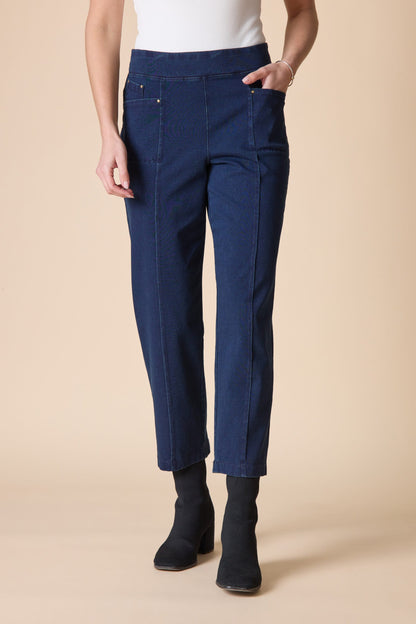 Habitat Pants Habitat Stonewash Denim Seamed Front Straight Leg Pant Habitat Stonewash Denim Seamed Front Straight Leg Pant