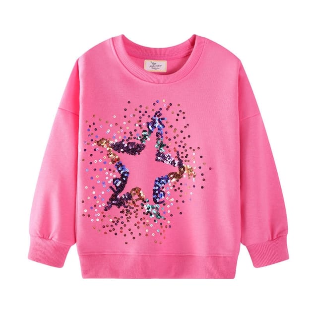 The Find Peaks Children's Clothing The Find Peaks Sequin Embroidered Sweatshirt The Find Peaks Sequin Embroidered Sweatshirt
