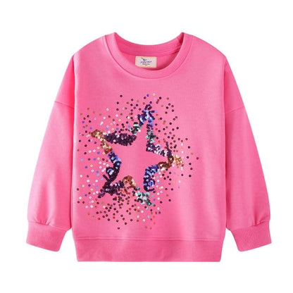 The Find Peaks Children's Clothing The Find Peaks Sequin Embroidered Sweatshirt The Find Peaks Sequin Embroidered Sweatshirt