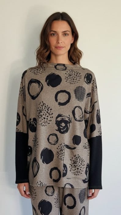 Shana Apparel Tunics Shana Apparel Mock Neck Fleece Pullover Shana Apparel Mock Neck Fleece Pullover