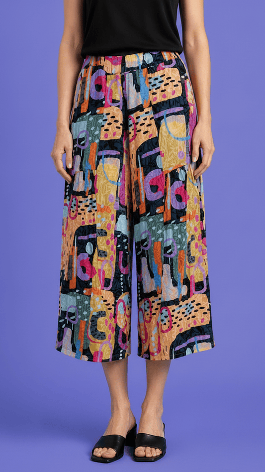 Shana Apparel Pants Shana Apparel Crinkle Printed Palazzo Pant 55659230 Shana Apparel Crinkle Printed Palazzo Pant