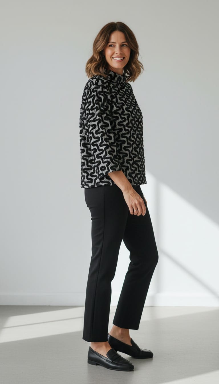 Shana Apparel Tops Shana Apparel Mock Neck Pullover Shana Apparel Mock Neck Pullover