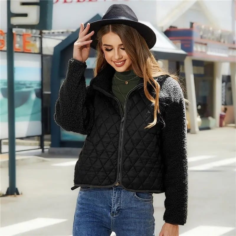 UZ Store Jackets Sherpa Quilted Zip Up Jacket - Multiple Colors Sherpa Quilted Zip Up Jacket - Multiple Colors
