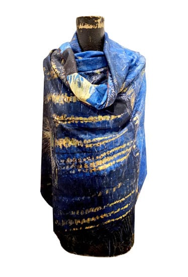 Mediterranean Concepts Scarves Med. Concepts Reversible Van Gogh Starry Night & Rhine Scarf 07283166 Med. Concepts Reversible Van Gogh Starry Night & Rhine Scarf