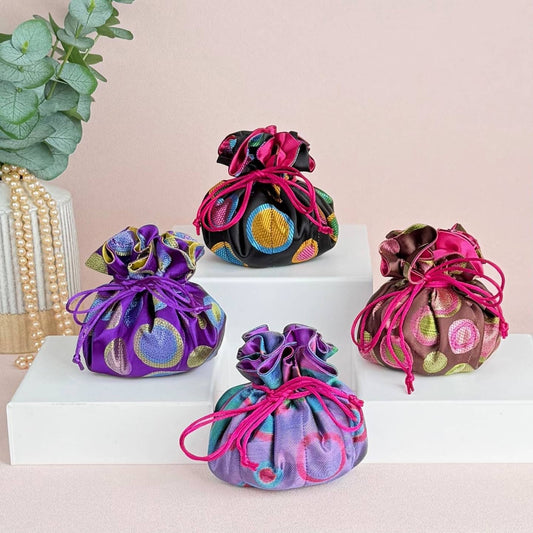 Cathayana Bags Brocade Jewelry Pouch - Multiple Patterns Brocade Jewelry Pouch - Multiple Patterns