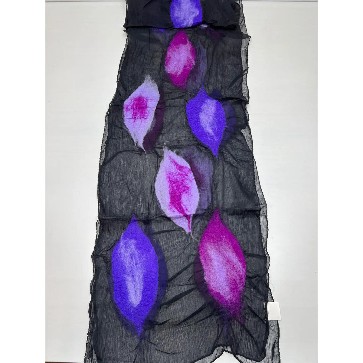 Nurbu Inc. Scarves Single Leaf Felted Scarf 99002334 Single Leaf Felted Scarf