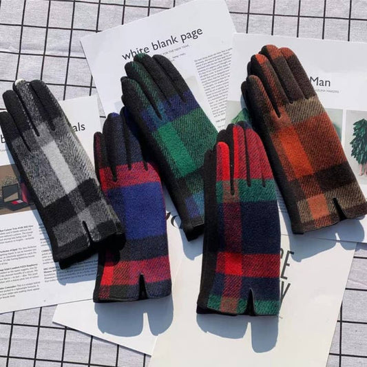 Funkyrel Limited Gloves Soft Plaid Touchscreen Gloves - Multiple Colors Soft Plaid Touchscreen Gloves - Multiple Colors