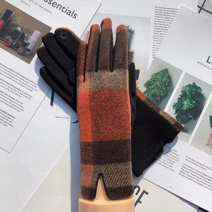 Funkyrel Limited Gloves Soft Plaid Touchscreen Gloves - Multiple Colors 72067038 Soft Plaid Touchscreen Gloves - Multiple Colors