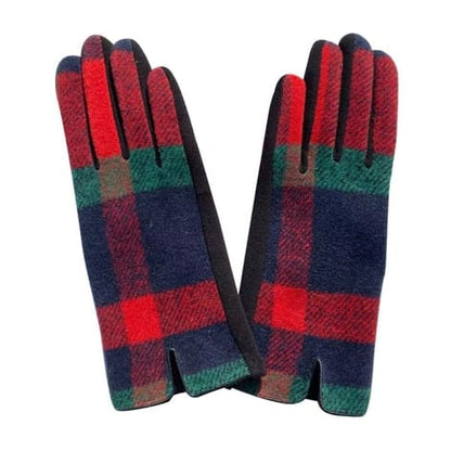Funkyrel Limited Gloves Soft Plaid Touchscreen Gloves - Multiple Colors 72132574 Soft Plaid Touchscreen Gloves - Multiple Colors