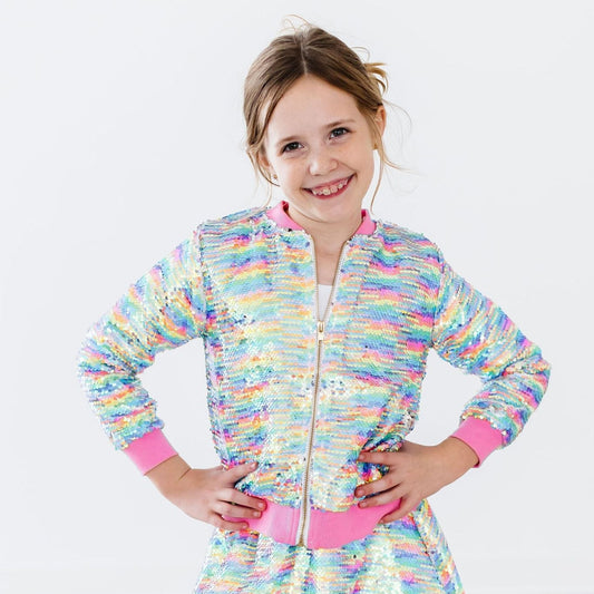 Mila & Rose Sprinkles Flip Sequin Jacket