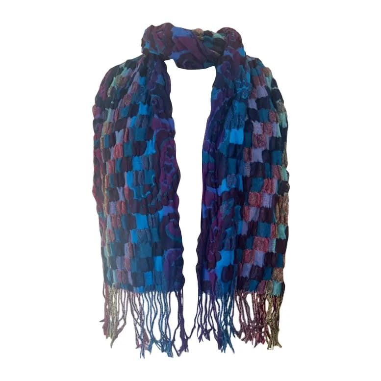 J & X Scarves Squares Knit Scarf Squares Knit Scarf