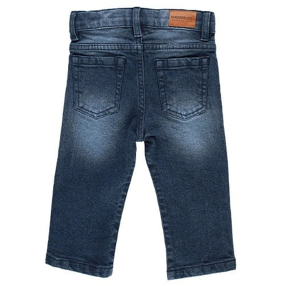 RuffleButts Medium Wash Straight Jeans