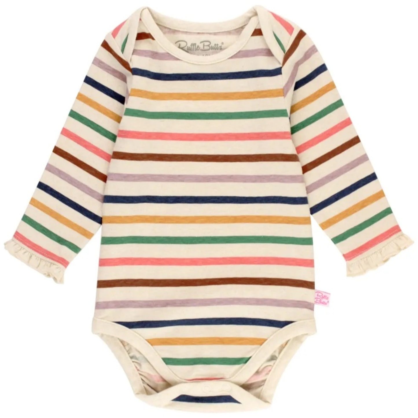 RuffleButts Sunrise Rainbow Ruffle Bodysuit