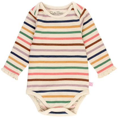 RuffleButts Sunrise Rainbow Ruffle Bodysuit