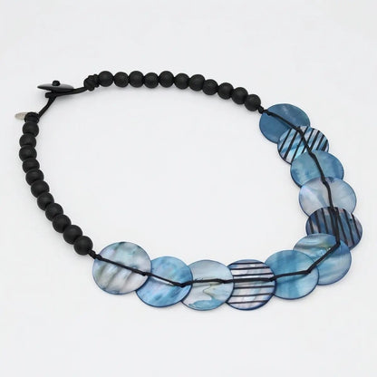 Sylca Designs Necklaces Sylca Blue Jessa Collar Necklace Sylca Blue Jessa Collar Necklace