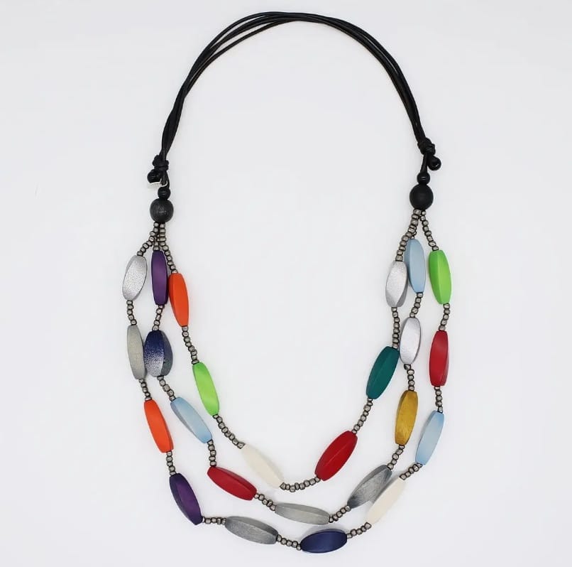 Sylca Designs Necklaces Sylca Triple Strand Sawyer Necklace 08942046 Sylca Triple Strand Sawyer Necklace