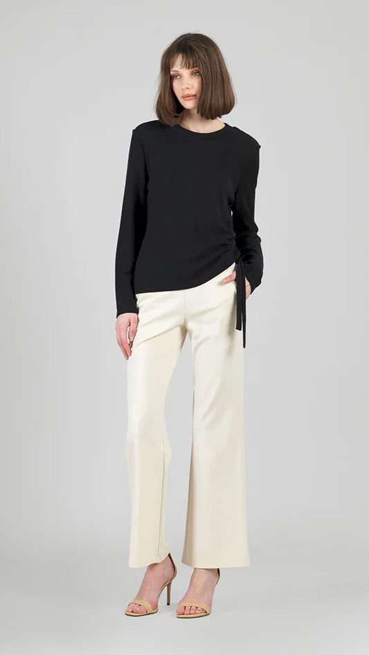 Clara Sunwoo Side Pull Tie Sweater Top