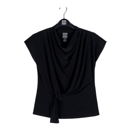 Clara Sunwoo Drape Neck Loop Front Top