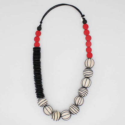 Sylca Anaya Wrapped Bead Necklace