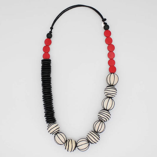 Sylca Anaya Wrapped Bead Necklace