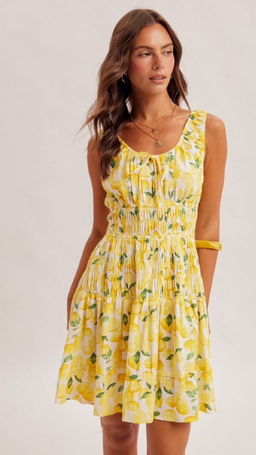 Smocked Lemon Dress