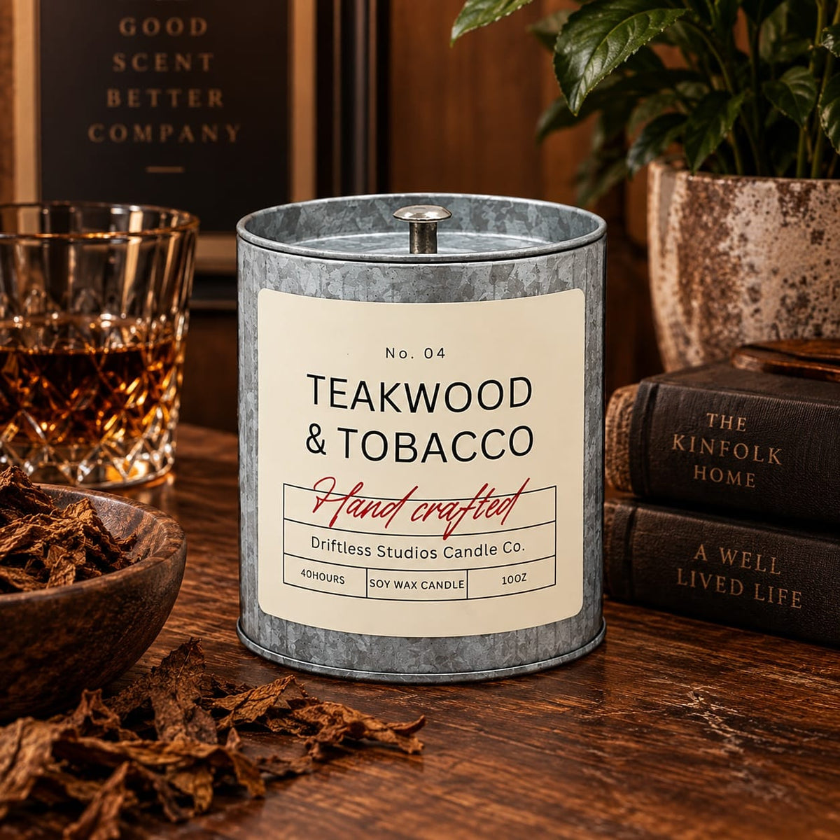 Driftless Studios Candles Teakwood & Tobacco Soy Candle Teakwood & Tobacco Soy Candle