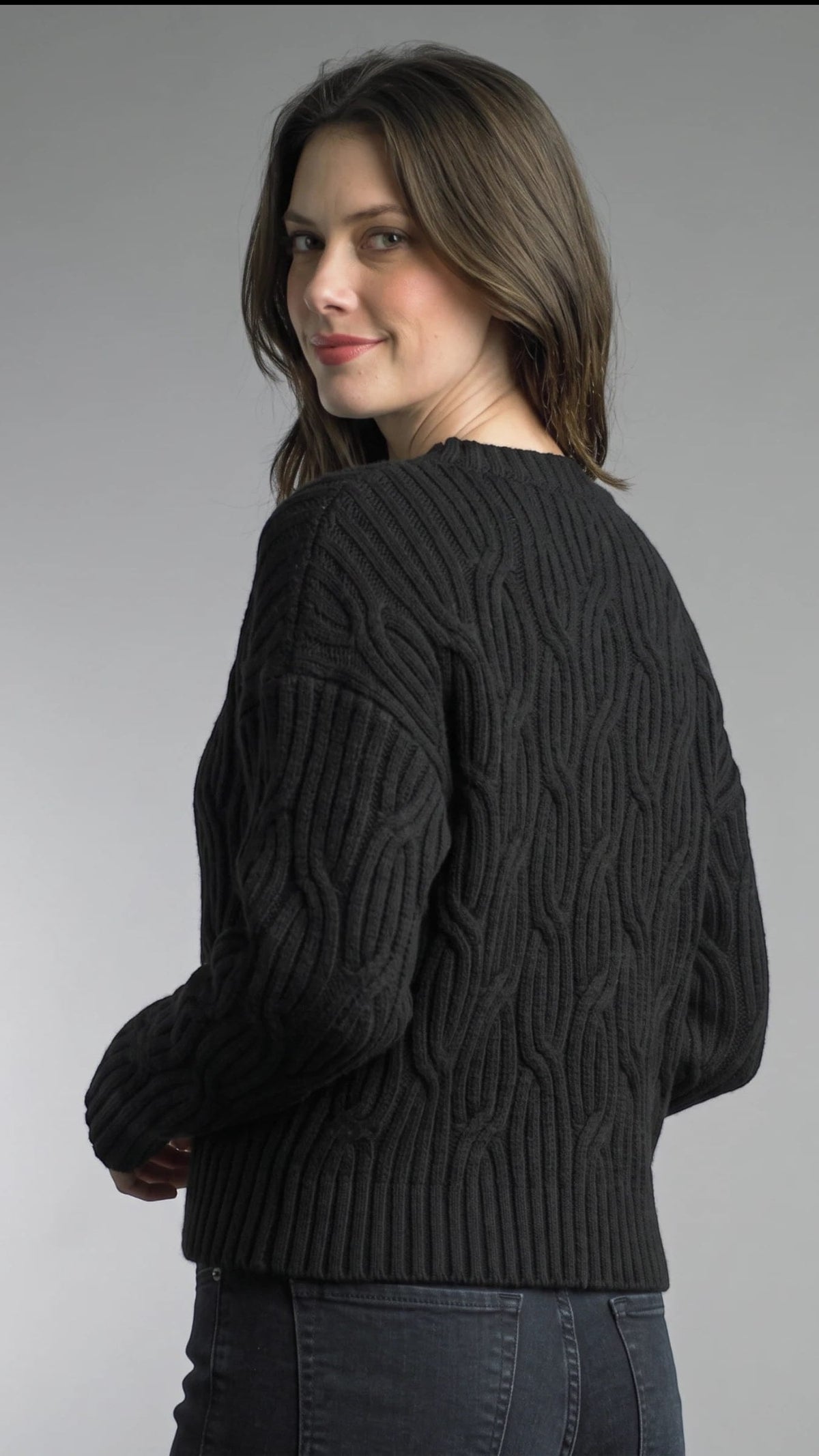 Tempo Paris Sweaters Tempo Paris Crop Woven Mock Neck Sweater - Multiple Colors Tempo Paris Crop Woven Mock Neck Sweater - Multiple Colors