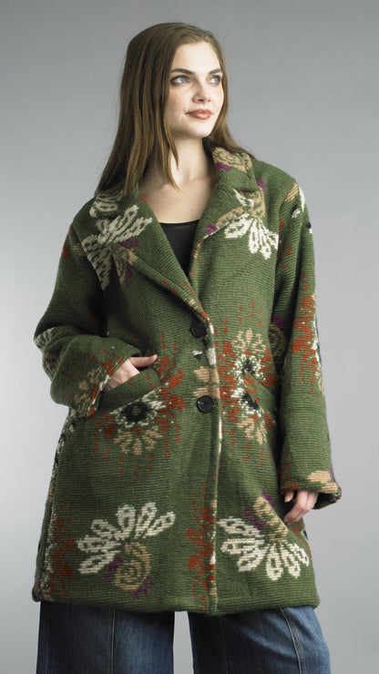 Tempo Paris Jackets Tempo Paris Floral Tapestry Long Jacket Tempo Paris Floral Tapestry Long Jacket