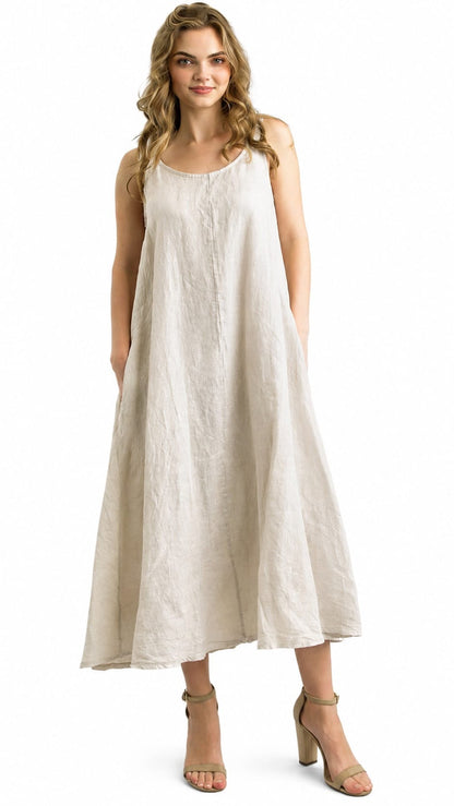 Tempo Paris Dresses Tempo Paris Maxi Linen Pocket Dress - Multiple Colors 57844446 Tempo Paris Maxi Linen Pocket Dress - Multiple Colors