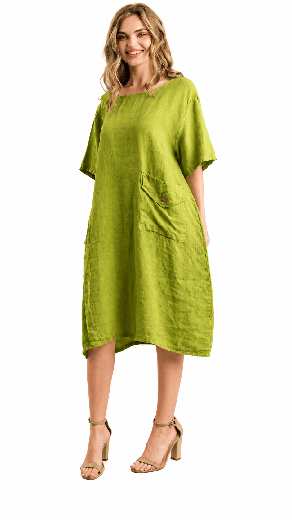Tempo Paris Dresses Tempo Paris Linen Pocket Dress 09815774 Tempo Paris Linen Pocket Dress