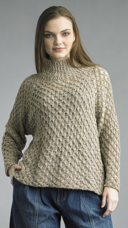 Tempo Paris Sweaters Tempo Paris Speckled Honeycomb Knit Sweater - Multiple Colors 83509726 Tempo Paris Speckled Honeycomb Knit Sweater - Multiple Colors