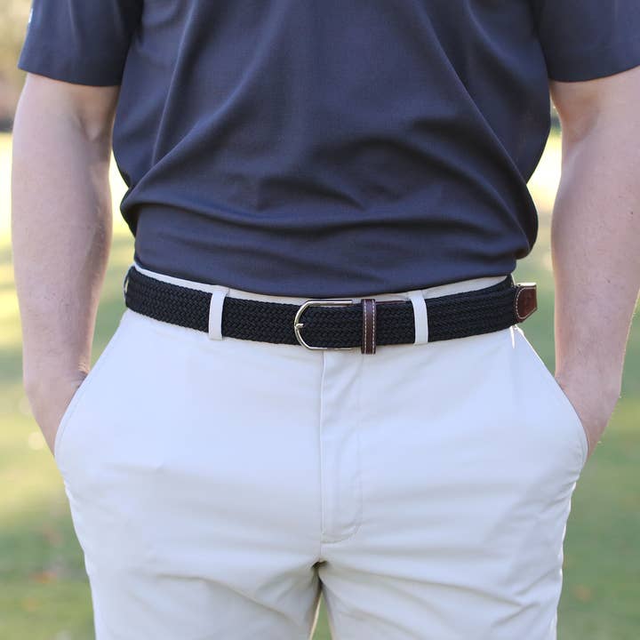 Roostas Men's Belts Roostas The Bethpage Woven Stretch Belt Roostas The Bethpage Woven Stretch Belt